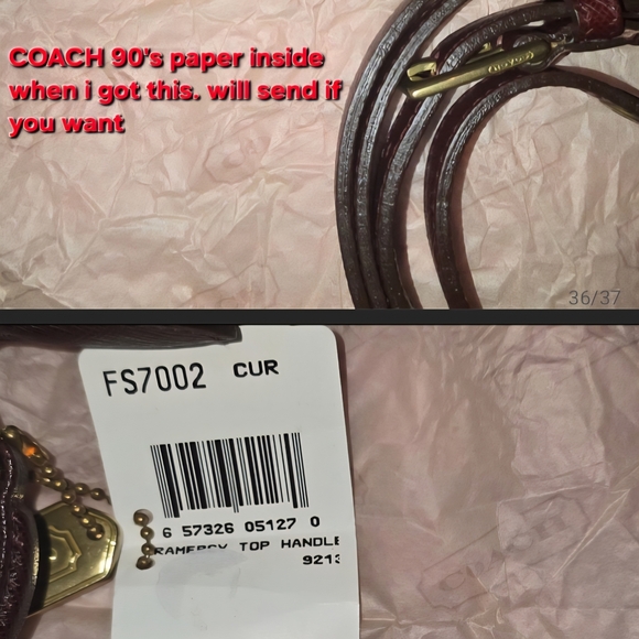 90s Coach Bag Satchel Crossbody Top Handle Purse Crossgrain Suede RARE Italy VTG - Picture 8 of 17